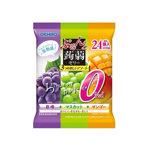 Orihiro Konjac Jelly Pouch 0kcal Raisin + Muscat + Mangue