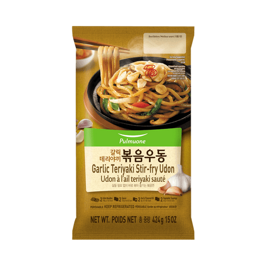 Udon sauté à l'ail et au teriyaki de Pulmuone (425 g)