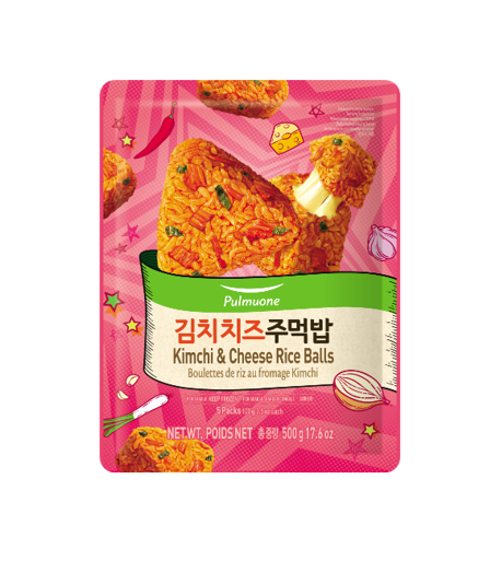 Pulmuone Kimchi & Cheese Rice Balls (500G)