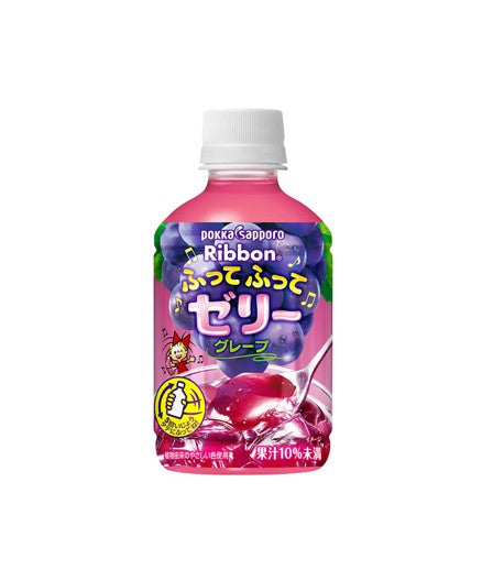Pokka Sapporo Ribbon Fute Fute Jelly Grape (295G)