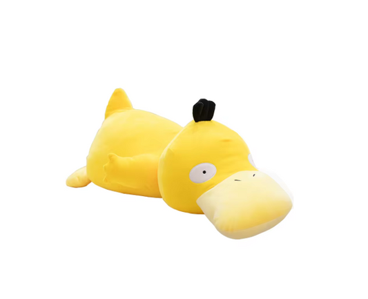 Peluche Pokémon Psyduck allongée et paresseuse