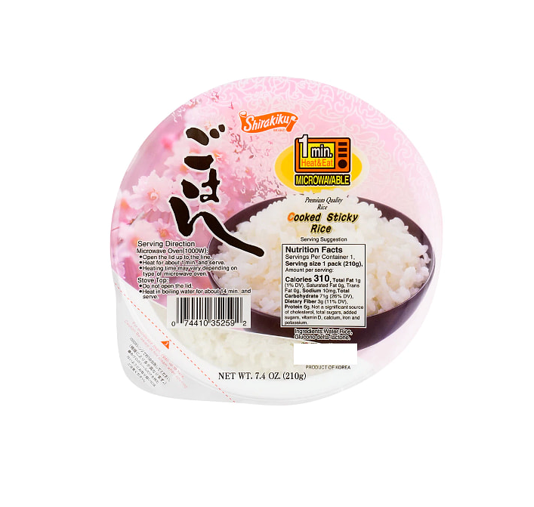 Shirakiku Cooked Sticky Rice (210G)