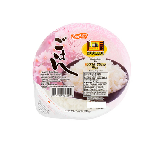 Shirakiku Cooked Sticky Rice (210G)