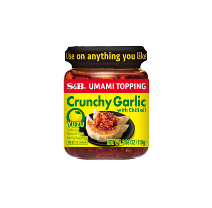 S&B Crunchy Garlic with Chili Oil Yuzu (110G) [Best Before Date: 2027.12.04]