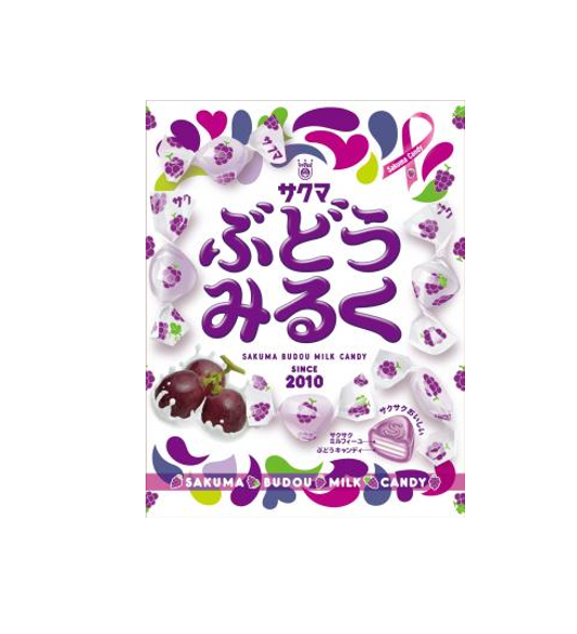 Sakuma Budo Grape Milk Candy (40G)