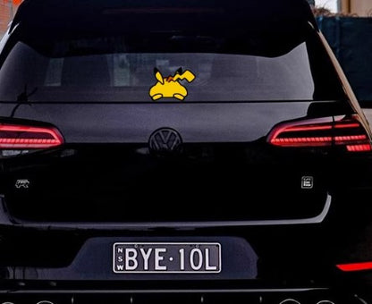 Autocollant de voiture Pokémon Pikachu Lazy Fesses (1 pièce)