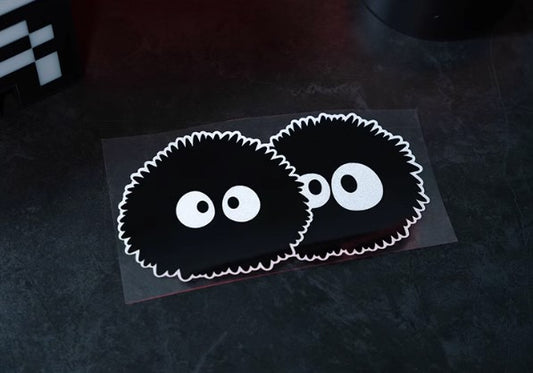 Spirited Away Twin Charcoal Balls Car Sticker (1 Piece)