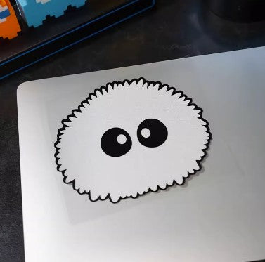 Spirited Away White Charcoal Ball Car Sticker (1 Piece)