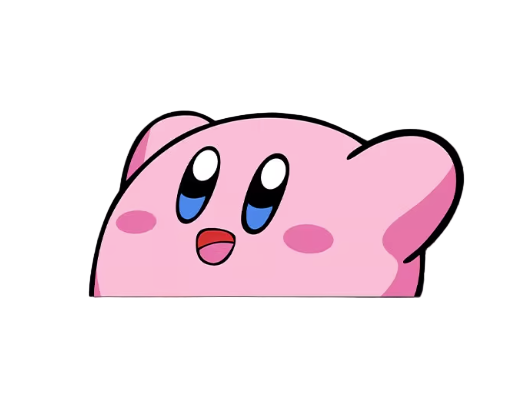 Kirby and Boo Vinyl Sticker (1 Piece)