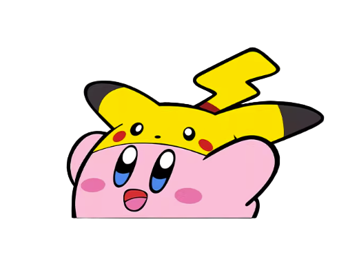 Kirby and Boo Vinyl Sticker (1 Piece)