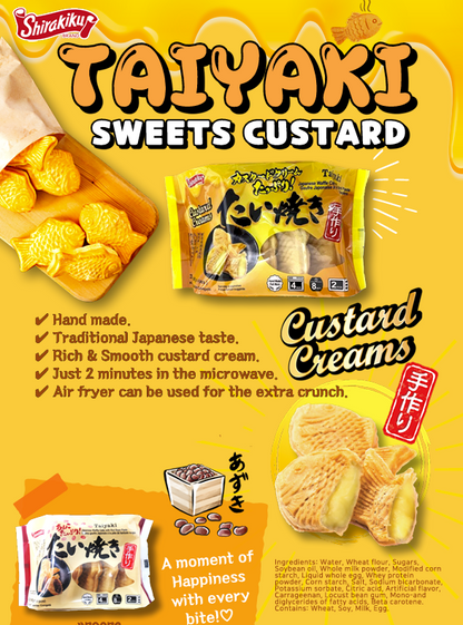 FZN: Shirakiku Sweet Taiyaki Custard (450G)
