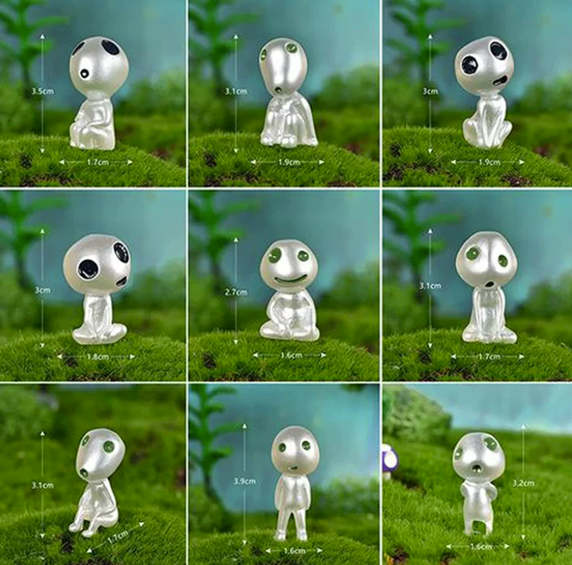 Studio Ghibli Princess Mononoke Kodama Glow in the Dark Mini Figure (10PCS)