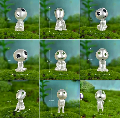 Studio Ghibli Princess Mononoke Kodama Glow in the Dark Mini Figure (10PCS)