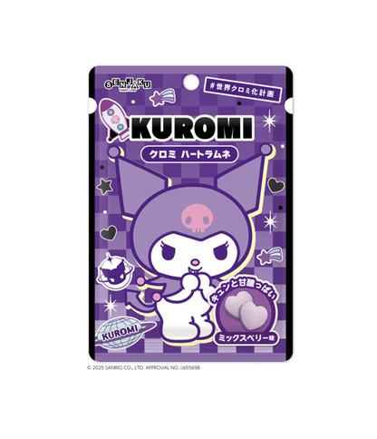 Senjaku Kuromi Heart Ramune Candy (32G) [Best Before Date: 2026.10]