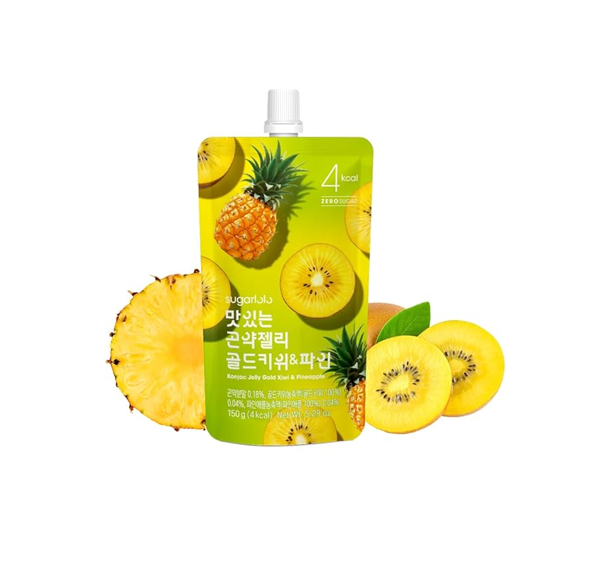 Sugarlolo Konjac Jelly Gold Kiwi & Pineapple (150ML)