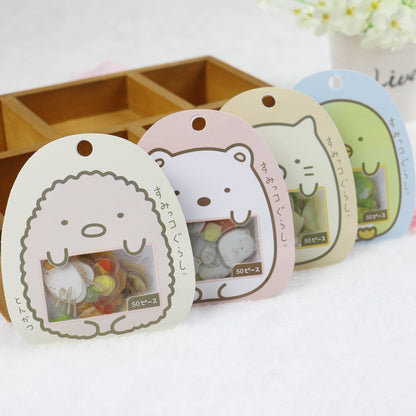 Pochette d'autocollants avec personnages de Sumikko Gurashi