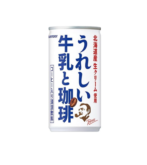 サントリー ボス ハッピー＆ミルクコーヒー (185G) [賞味期限: 2027.03]