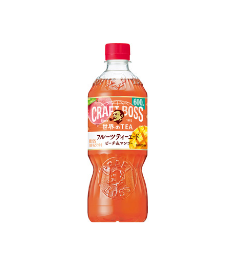 Thé aux fruits Suntory Craft Boss, pêche et mangue (600 ml)