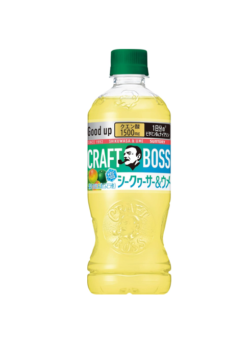 Suntory Craft Boss Shiikuwasha Lime & Ume Plum (500ML) [Best Before Date: 2027.03]