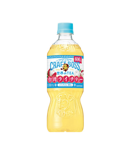 Thé au litchi de Taiwan Suntory Craft Boss World Tea (600 ml)