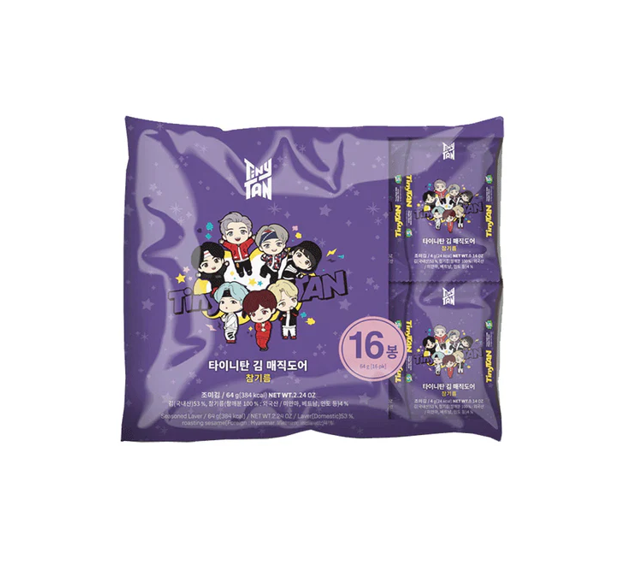 TinyTan Roasted Seaweed with Sesame Oil [Best Before Date: 2027.04.20]