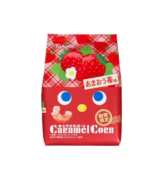 Tohato Amaou Strawberry Caramel Corn Snack (62G)