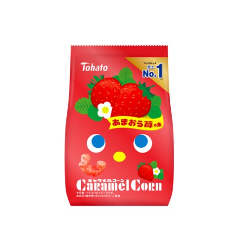 Snack de maïs Tohato Amaou fraise caramel (65G)