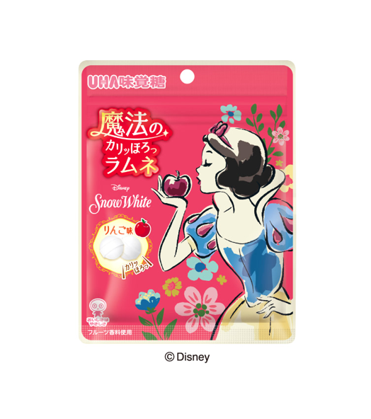 UHA Disney Snow White Magical Crunch Apple Ramune Candy (30G)