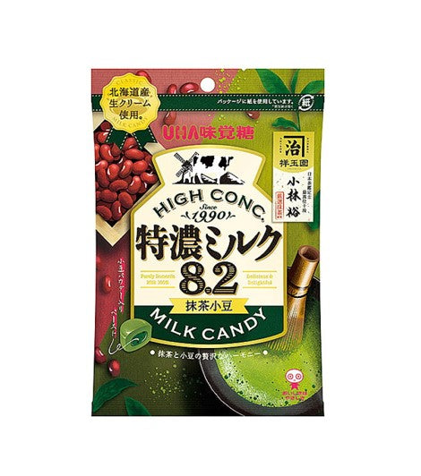 UHA Mikakuto 8.2 Milk Candy Matcha Adzuki Red Bean (70G)