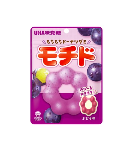 Bonbons UHA Mochido au raisin (40 g)