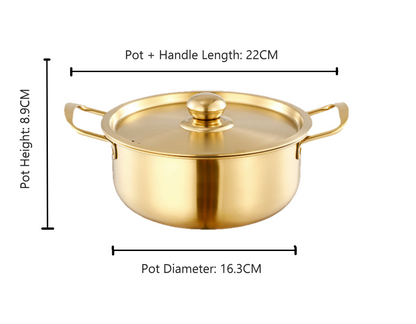 Korean's Style Stainless Steel Ramen Pot