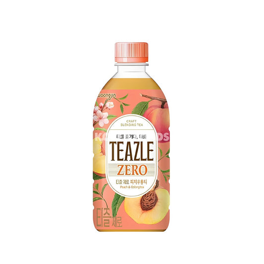 Thé WoongJin Teazle Zero Pêche et Oolong (500 ml)