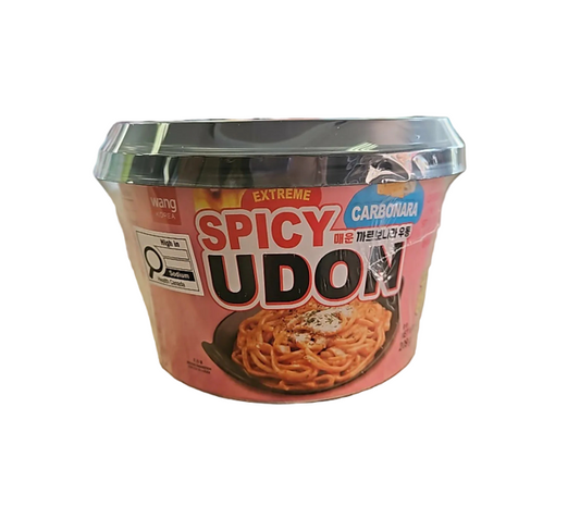 Udon Carbonara Extrêmement Épicé Wang (209 g) [À consommer de préférence avant le : 20/12/2026]