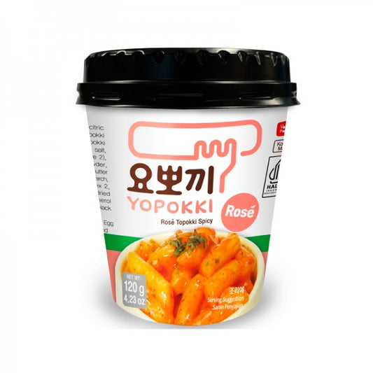 YP Yopokki Halal Rose Topokki Rice Cake (120G)