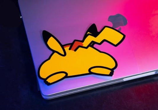 Autocollant de voiture Pokémon Pikachu Lazy Fesses (1 pièce)