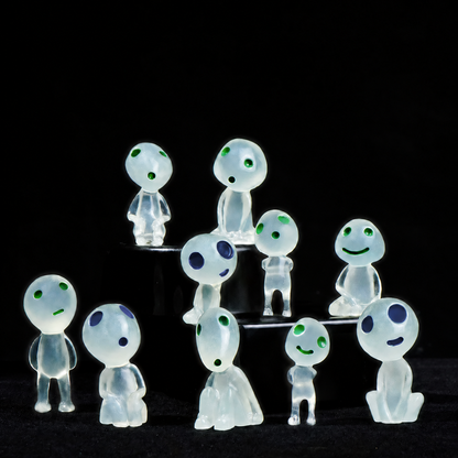 Studio Ghibli Princess Mononoke Kodama Glow in the Dark Mini Figure (10PCS)