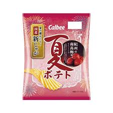 カルビー 夏のポテトチップス 紀州南高梅（61G）