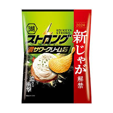 Koikeya Strong Potato Chips Crème Sure Oignon (56G)