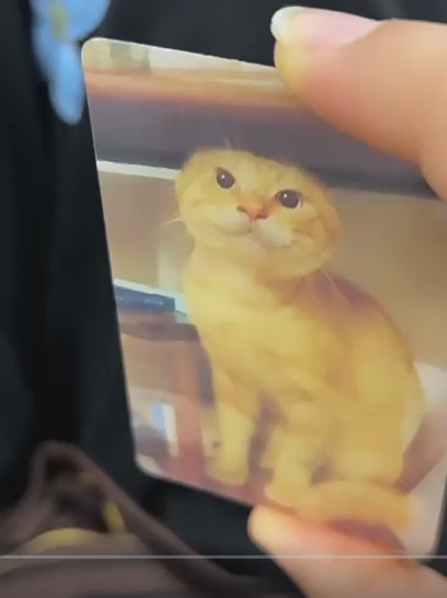 "I want to kill you" Cat Lenticular Card