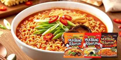 Heebab Mukbang Ramyun Spiny Rock Shrimp