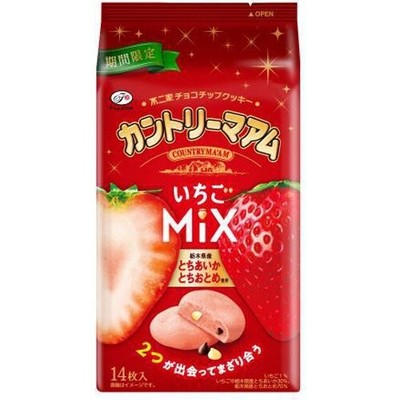 Fujiya Country Ma'am Amaou Strawberry Dolce Cookie