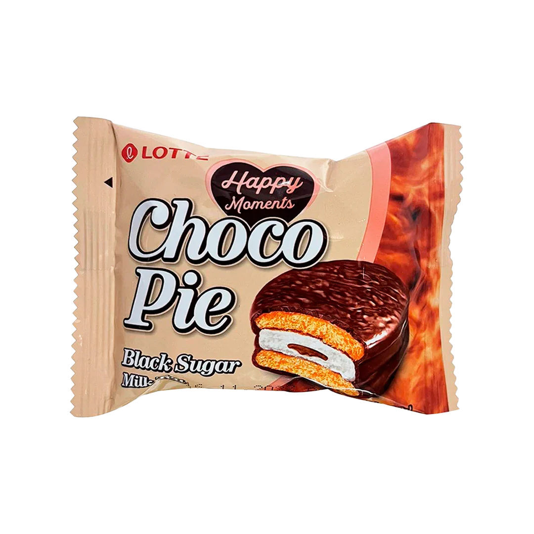 Lotte Choco Pie Black Sugar Milk Tea [Best Before Date: 2027.04.16]
