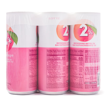 Lotte 2% Peach Soft Drink