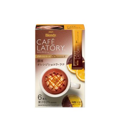 Café Latory Blendy d'AGF au lait au chocolat et à l'orange DLC : 2023.05