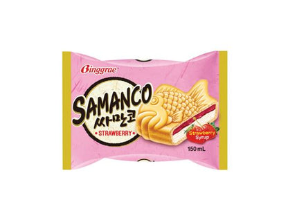 Binggrae Samanco Strawberry Ice Cream