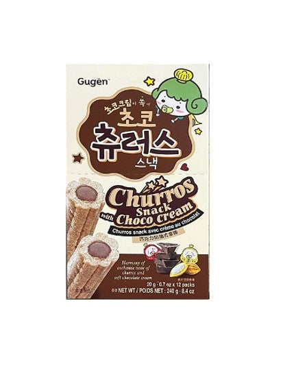 Gugen Churros Snack avec crème au chocolat