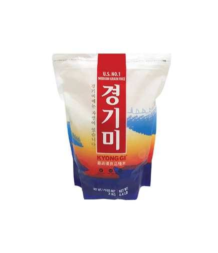 Riz à grain moyen Kyong Gi Me Calrose (4,4 lb/2 kg)