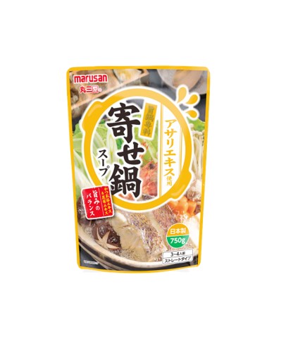 マルサン 鶏海鮮寄せ鍋スープ (750G)