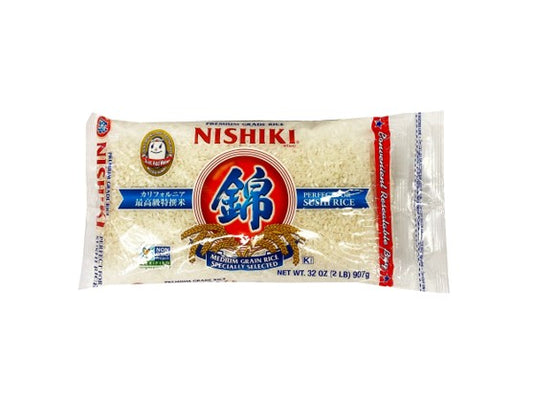 Nishiki Musenmai Riz à grains moyens de qualité supérieure (907G)