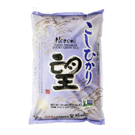 Riz à grain court Nozomi Super Premium (6,8 kg)